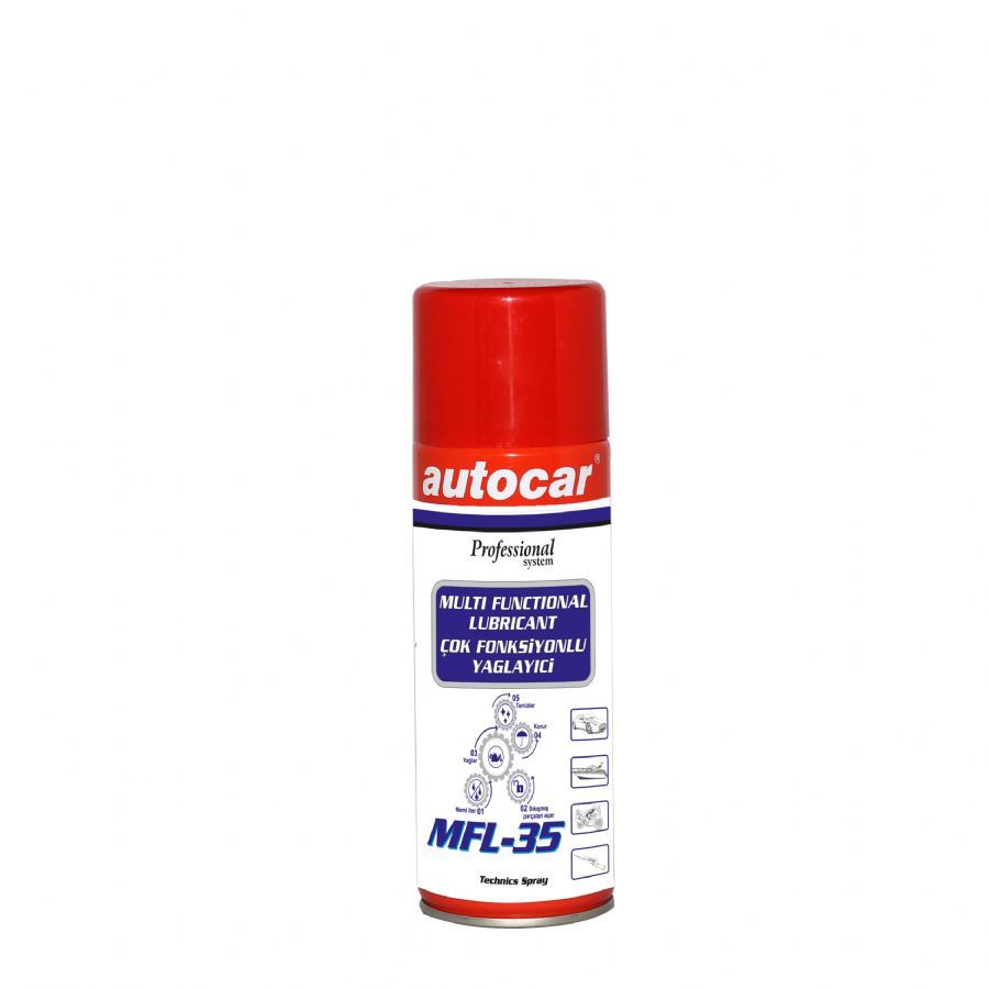 autocar MFL35 200 ML. GENEL AMAÇLI YAĞ.KOR. MULTİ SPREY PAS SÖKÜCÜ VE